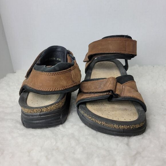 ECCO Cosmo Men\'s Size 9 Sandals  Brown Leather Shoes main image 4